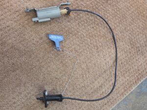 Fuel door release solenoid assembly